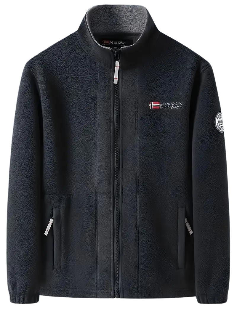 Archer - Stijlvolle outdoor fleece heren jas met opstaande kraag