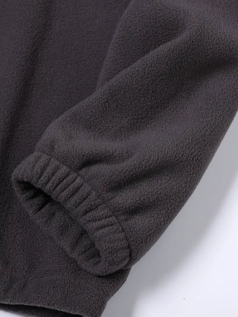 Forrest - Premium fleece heren trui met opstaande kraag en rits