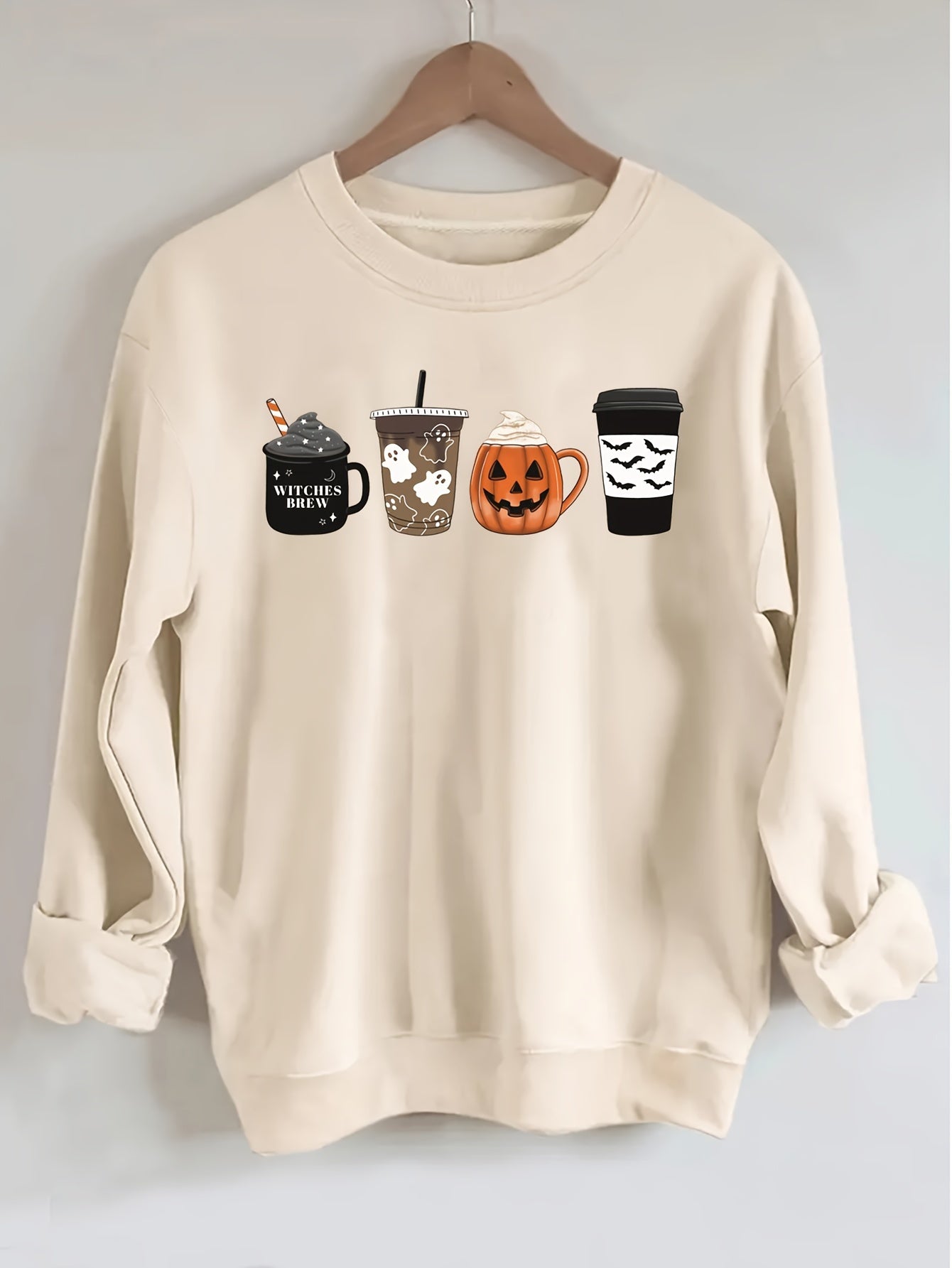 Alyce - Casual Halloween print dames trui met ronde hals