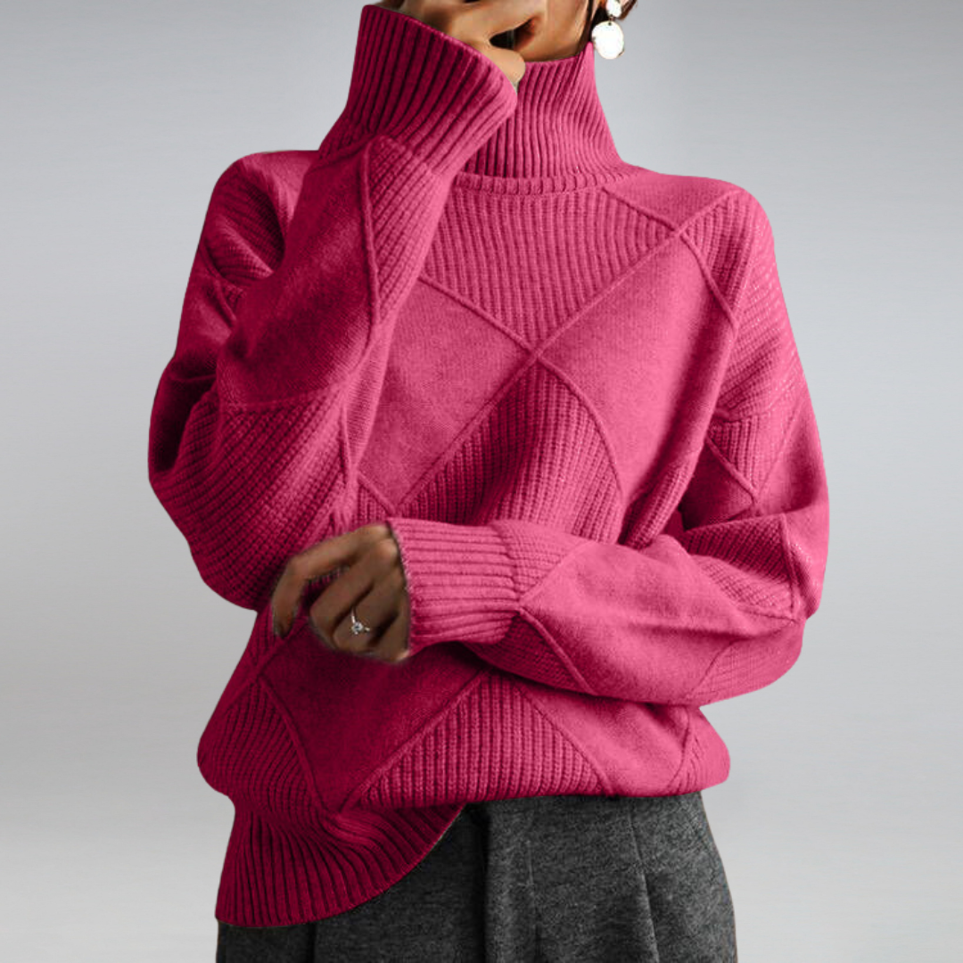 Hazel - Comfy Turtleneck Sweater voor Dames - Felesty