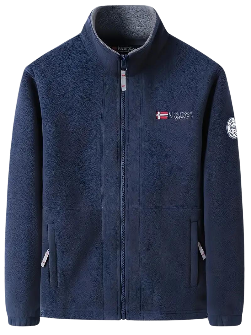 Archer - Stijlvolle outdoor fleece heren jas met opstaande kraag