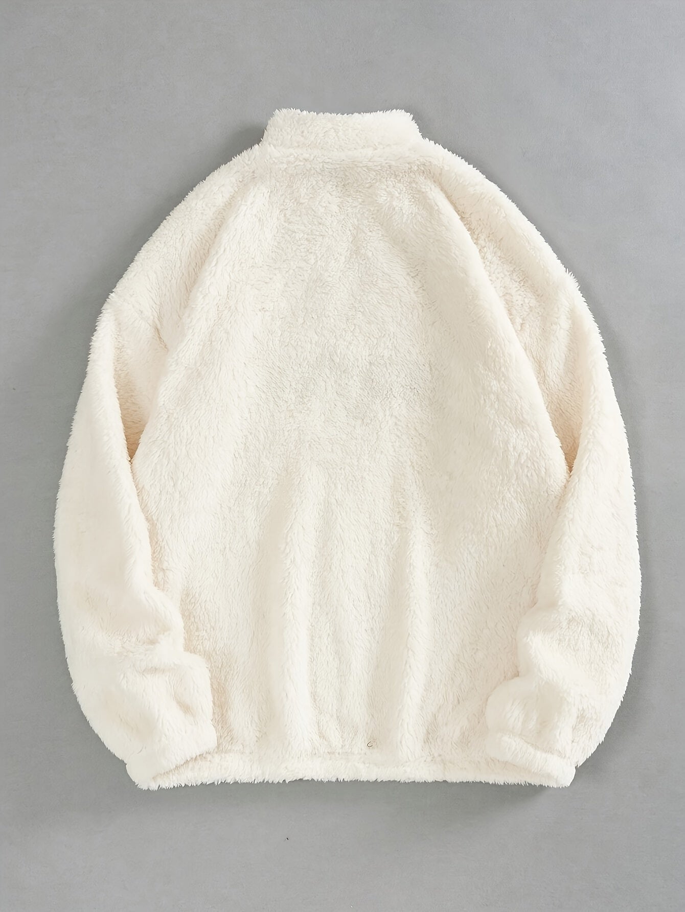 Autumn - Casual fluffy California quarter zip dames trui met ronde hals