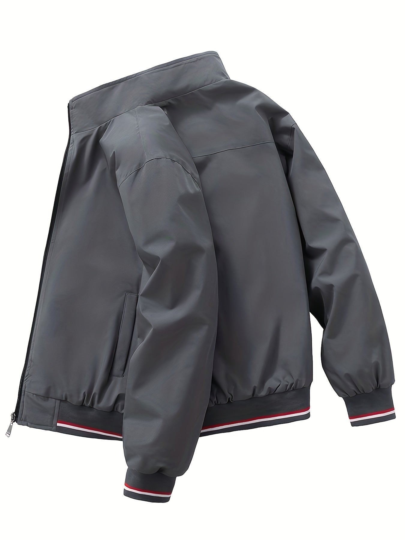 Kjell - Trendy windbreaker heren jas met kraag en rits