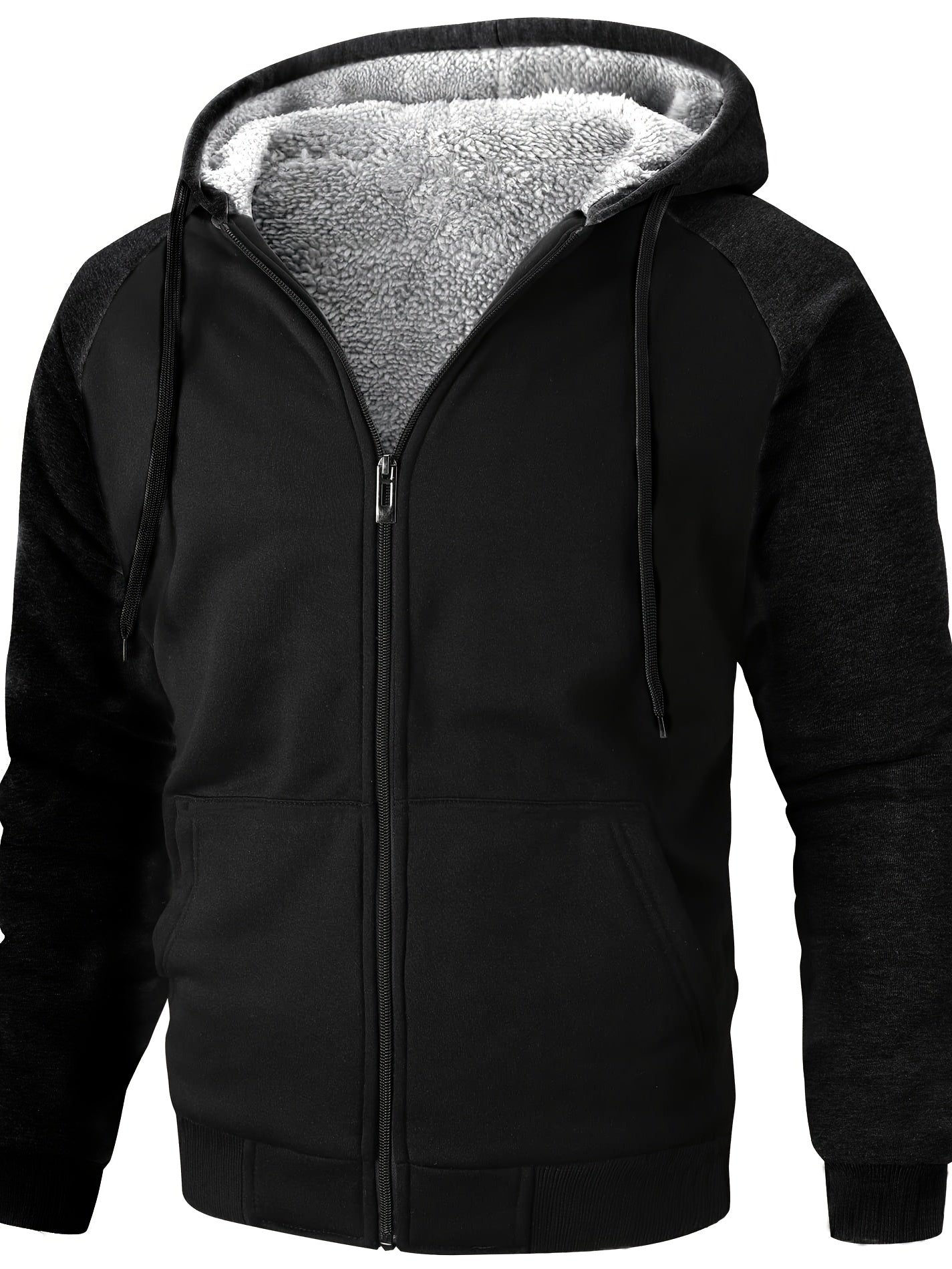 Statler - Casual gevoerde sherpa fleece heren vest met capuchon