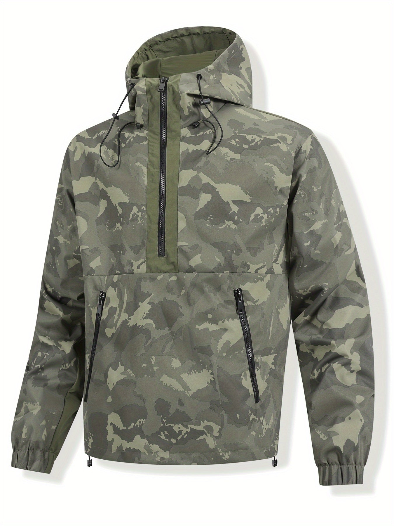 Jackson – Trendy camouflage heren windbreaker met rits