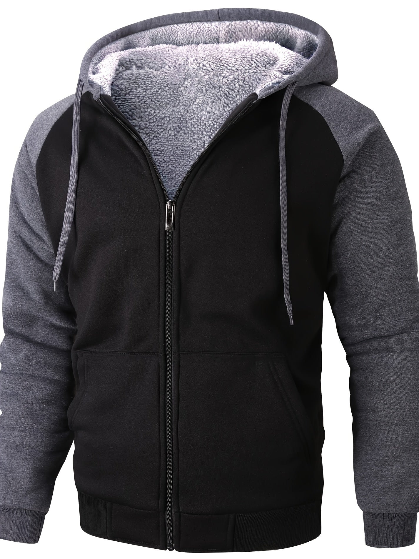 Statler - Casual gevoerde sherpa fleece heren vest met capuchon