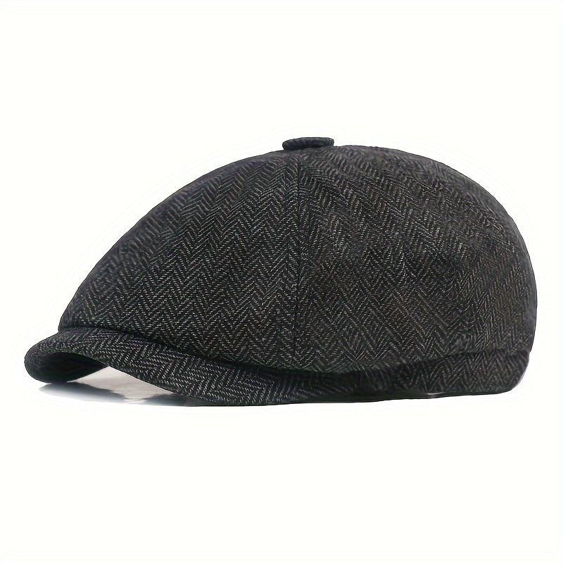 Linwood - Visgraat flat cap heren klepmuts