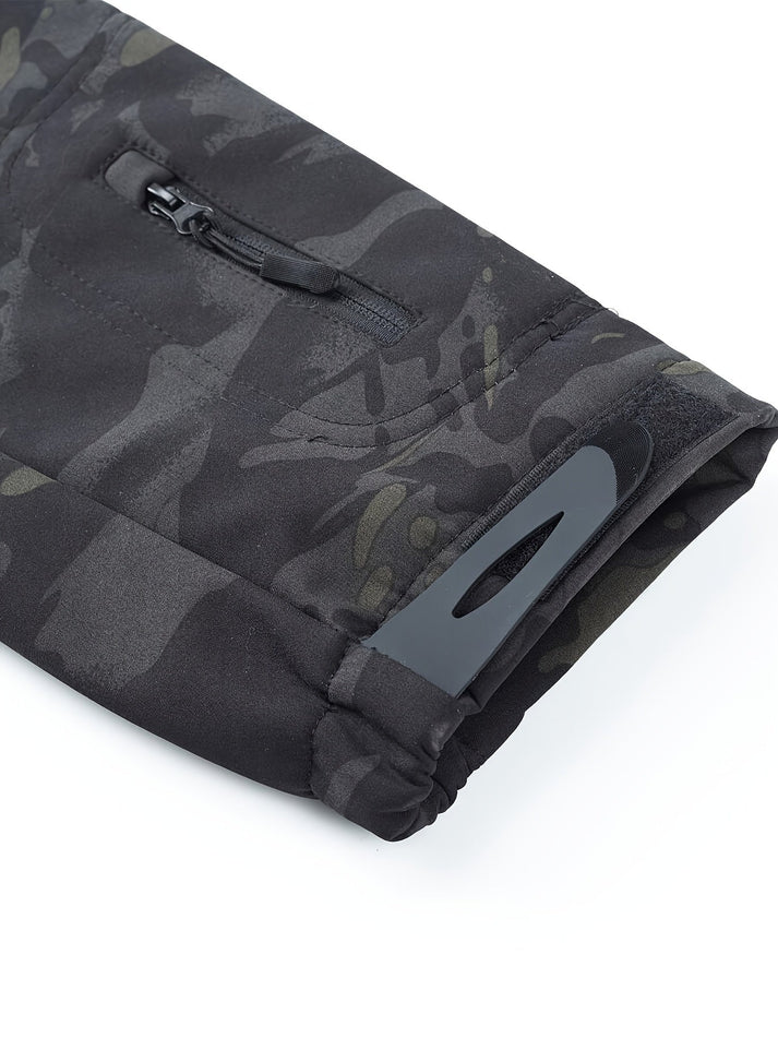 McWood - Softshell camouflage heren jas met capuchon