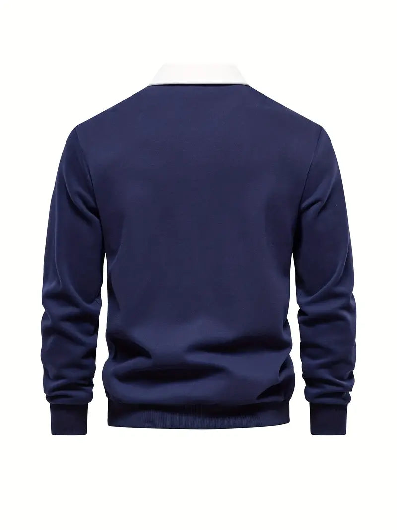 Killian - Casual gebreide retro heren polo trui