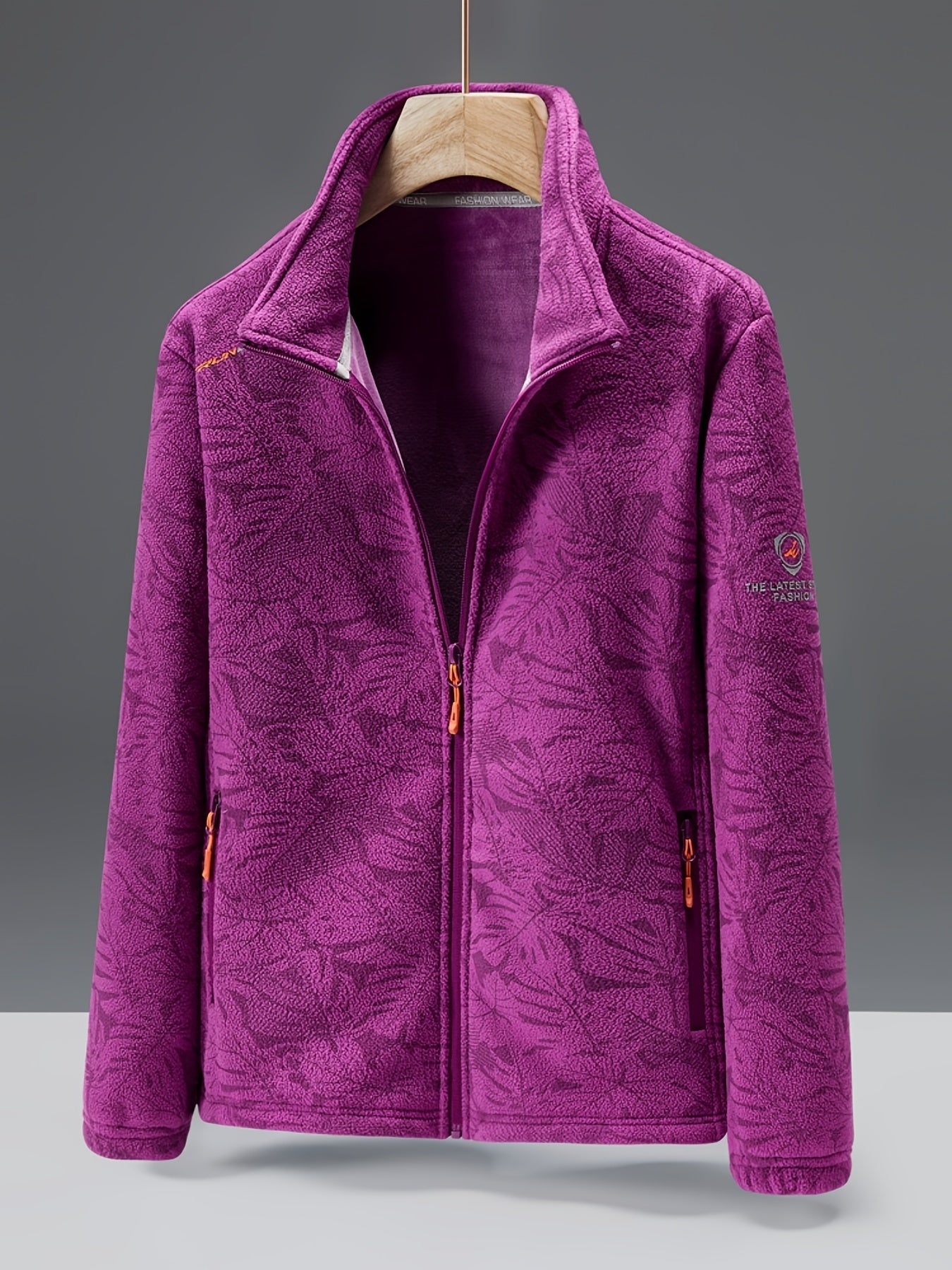 Lucy - Modieuze outdoor fleece dames jas met kraag