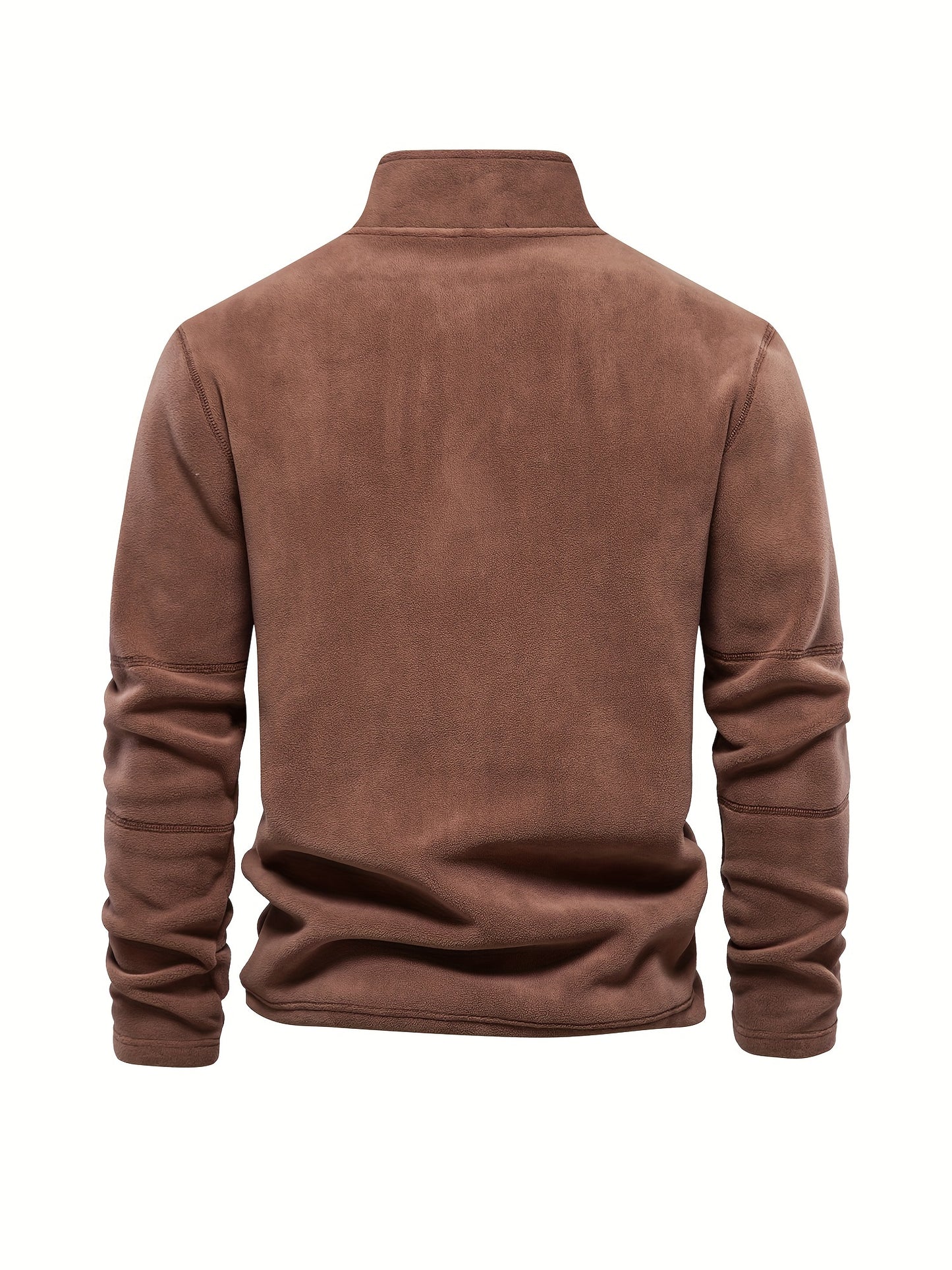 Spencer - Luxe fleece heren trui met rits en opstaande kraag