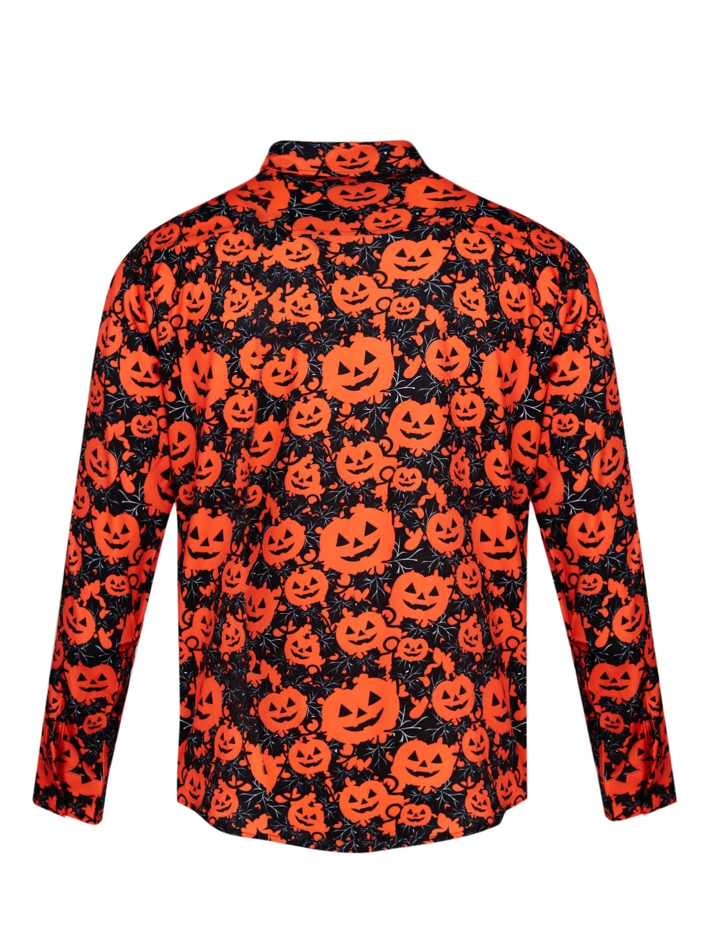 Jack - Trendy Halloween print heren overhemd met kraag en knoopsluiting