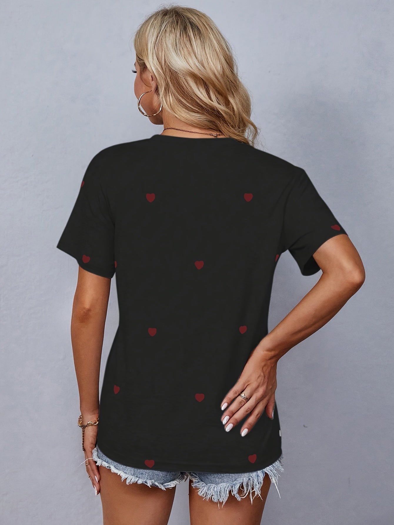 Larissa - Stijlvolle print dames T-shirt met ronde hals