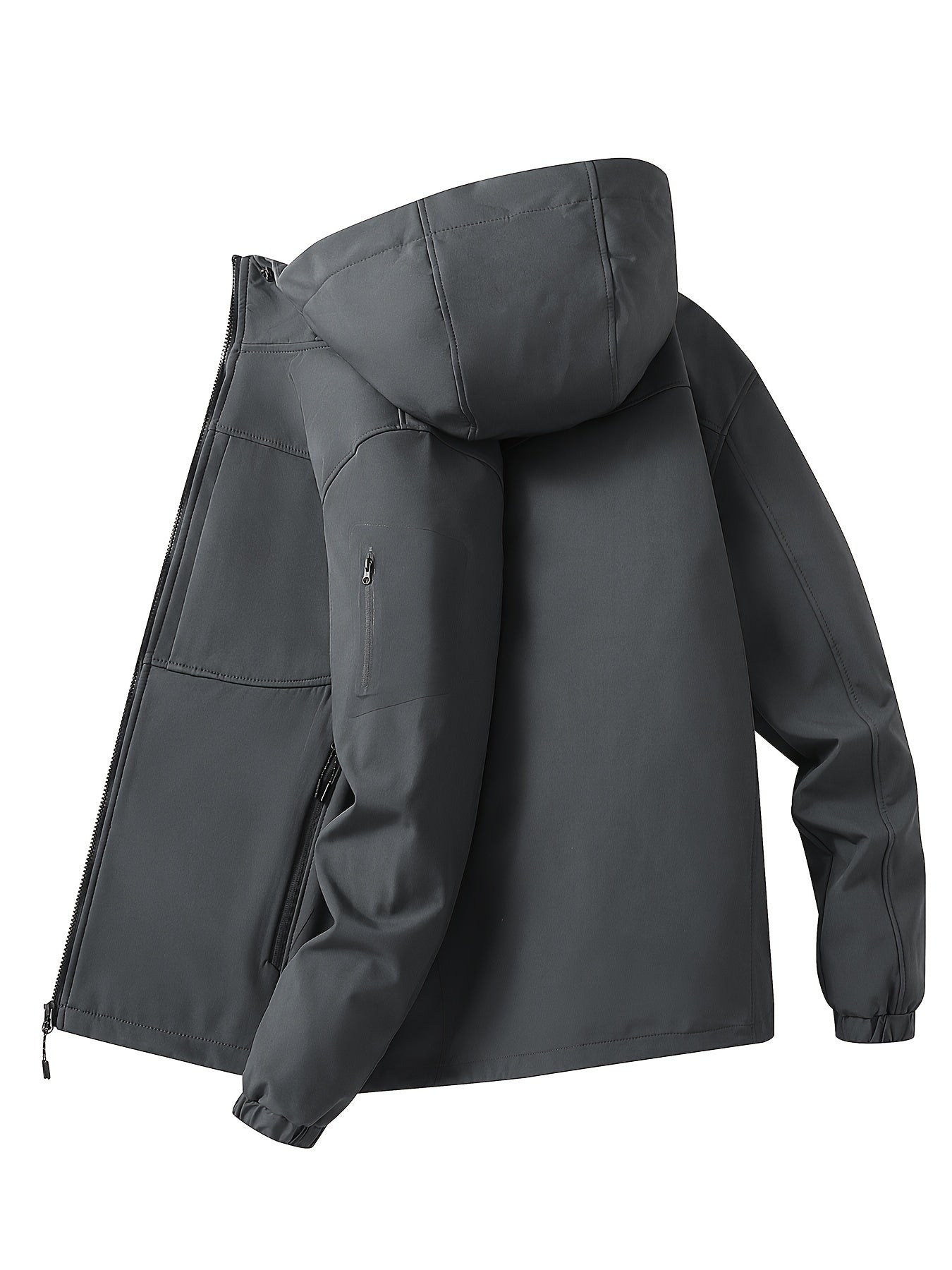 Olaf - Outdoor softshell heren windjack met capuchon