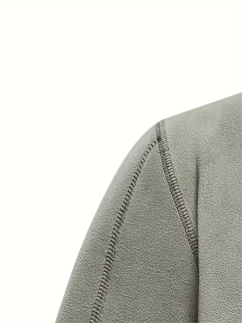 Spencer - Luxe fleece heren trui met rits en opstaande kraag