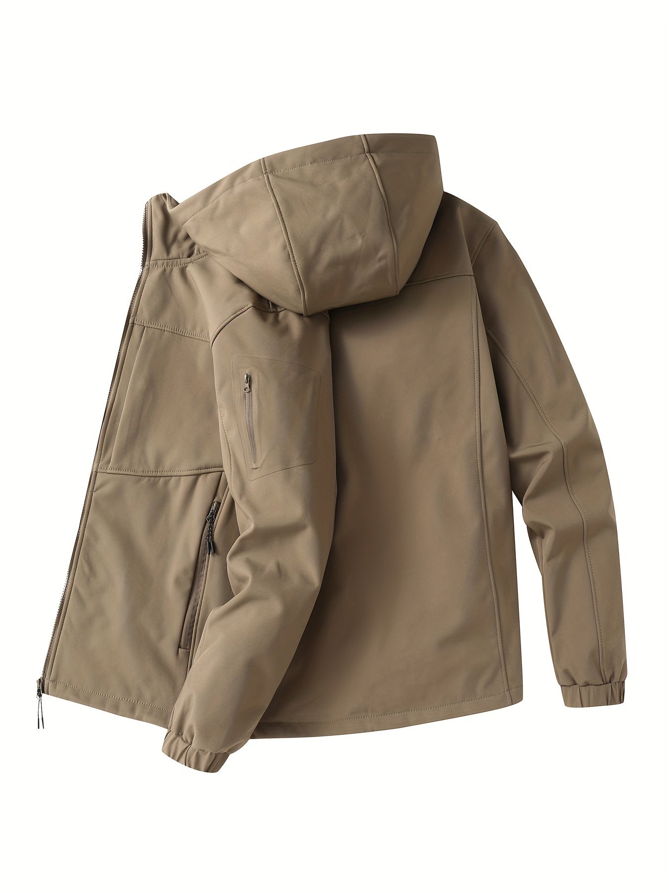 Olaf - Outdoor softshell heren windjack met capuchon