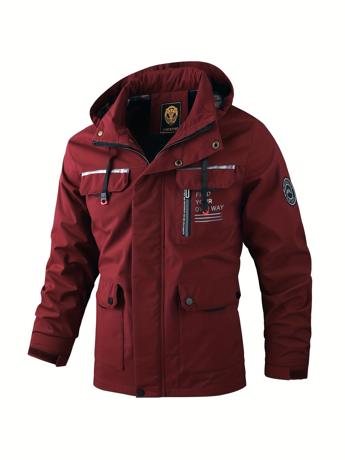 Umberto - Casual outdoor heren windjack met capuchon