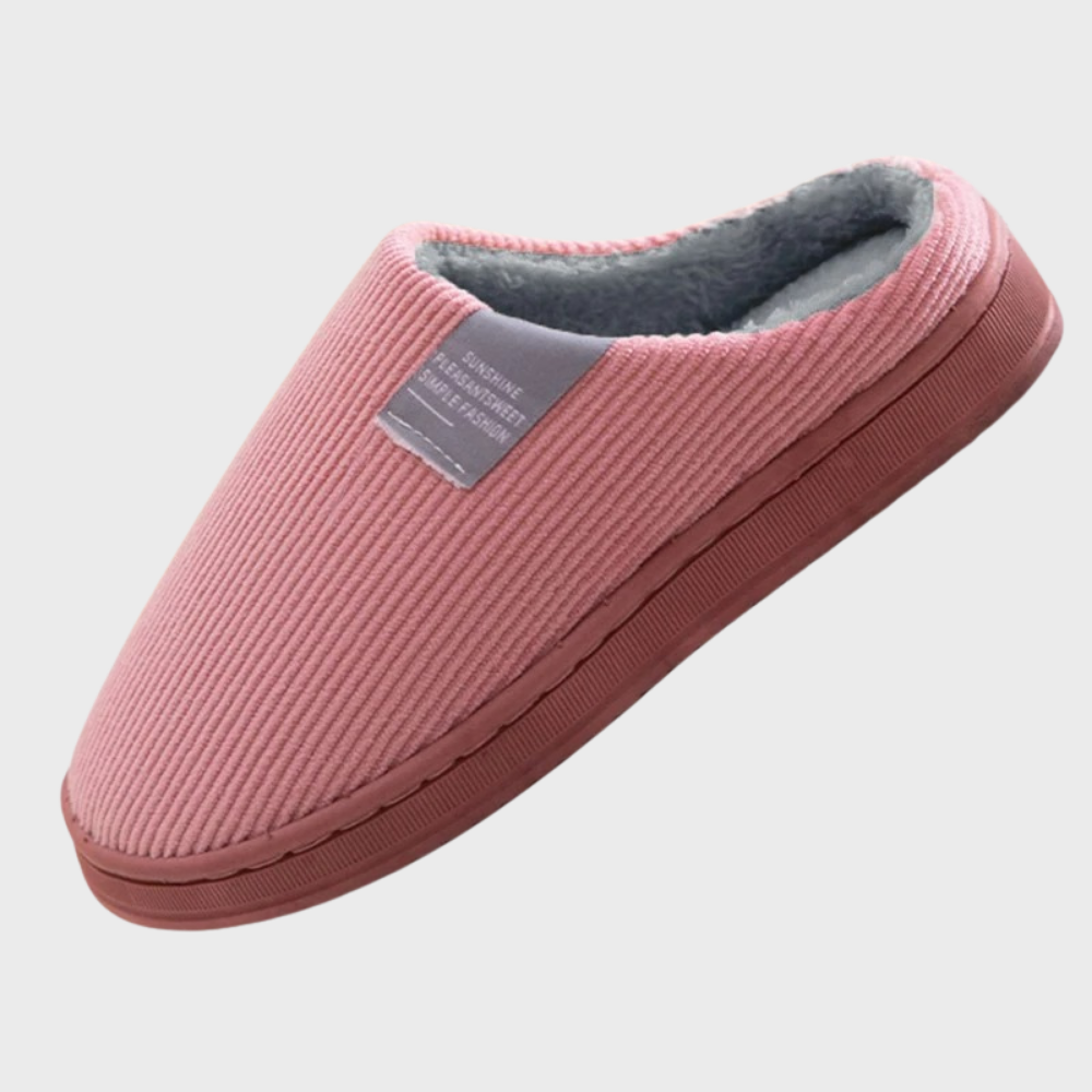 Felesty Comfy warme dames pantoffels roze2