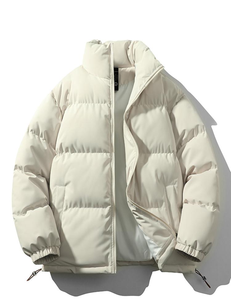 Felesty Gewatteerd puffer heren jas beige