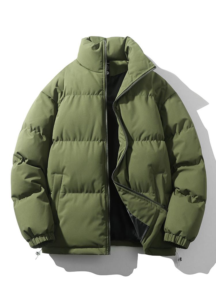 Felesty Gewatteerd puffer heren jas groen