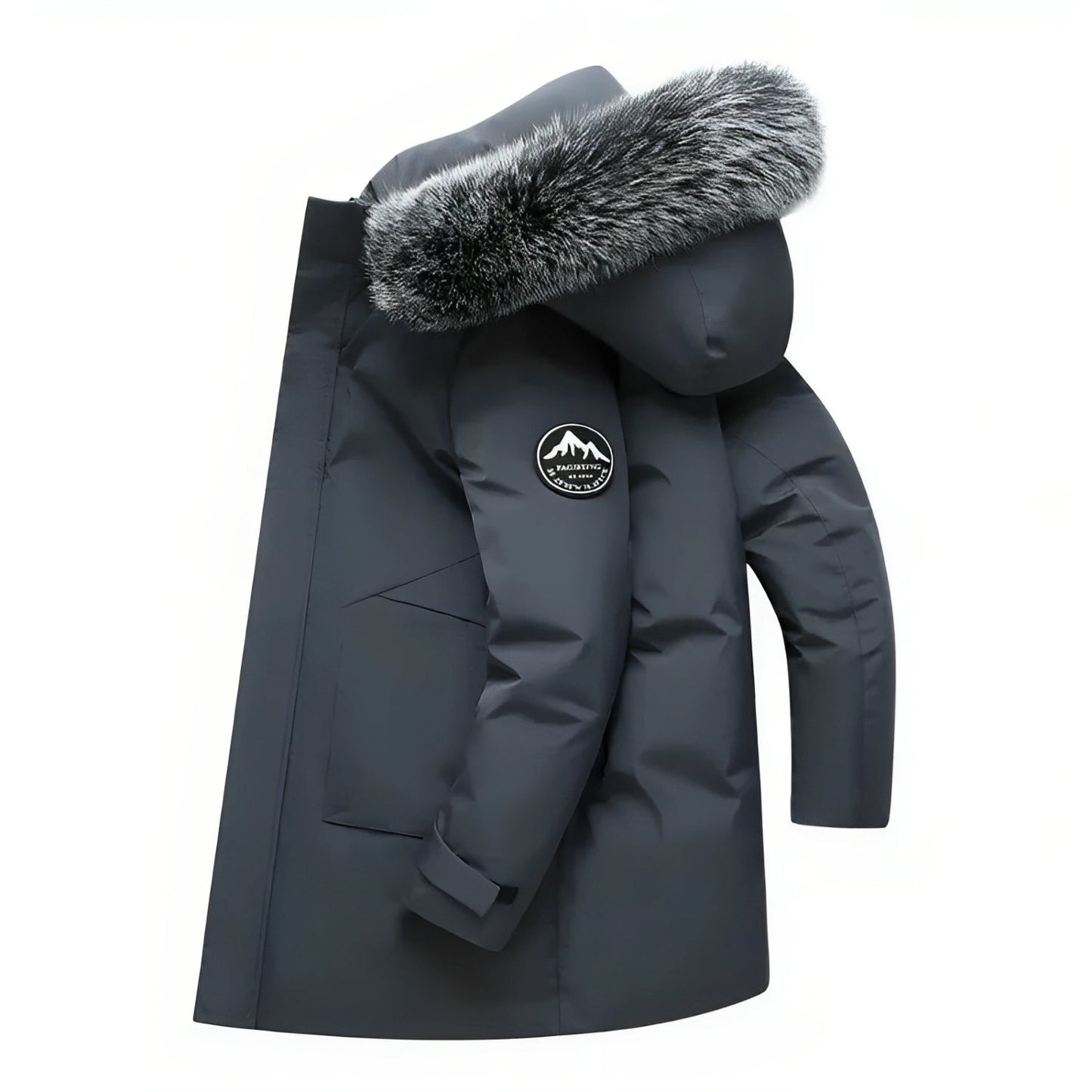 Felesty Parka heren winterjas met capuchon grijs