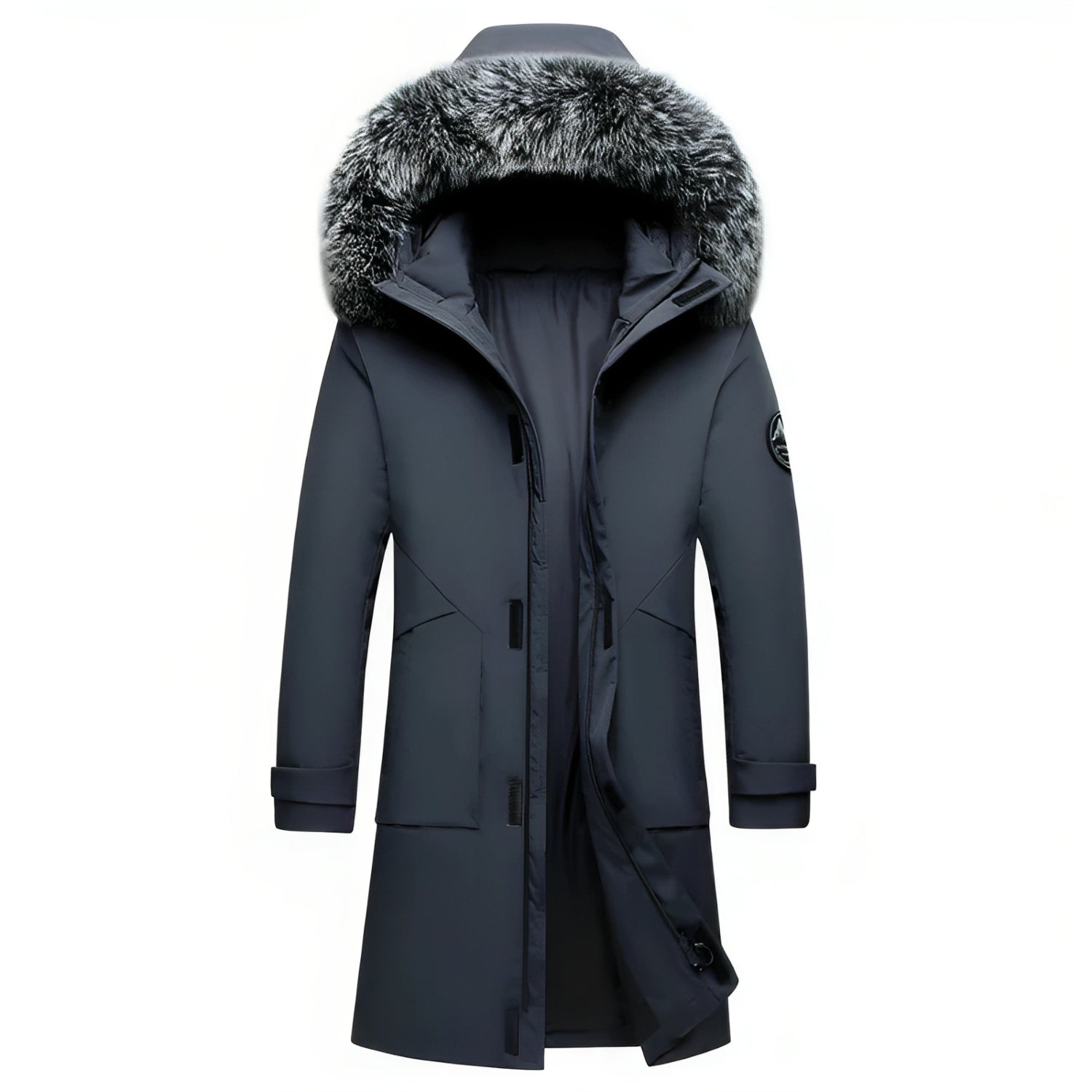 Felesty Parka heren winterjas met capuchon grijs44