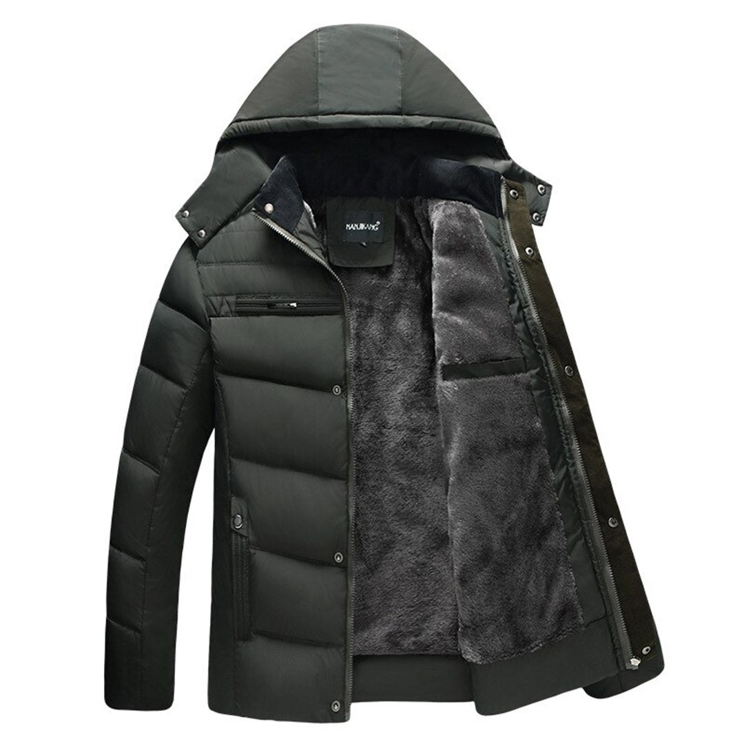 Felesty Parka heren winterjas met capuchon groen