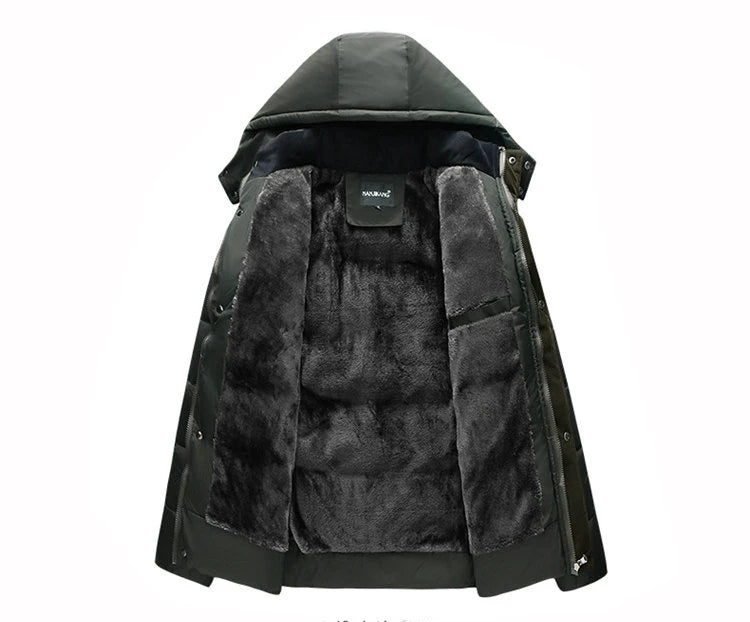 Felesty Parka heren winterjas met capuchon groen1