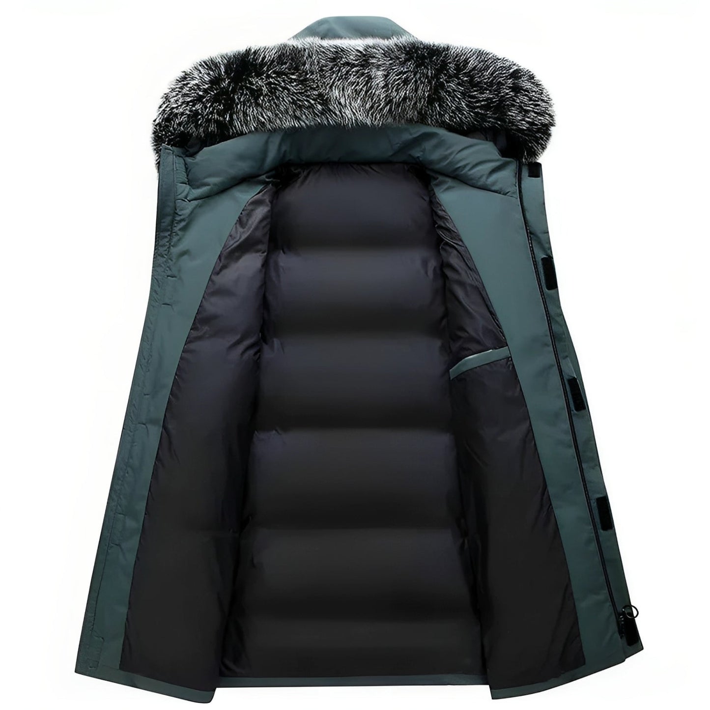 Felesty Parka heren winterjas met capuchon groen33