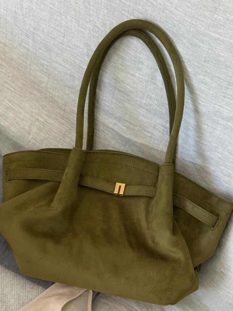 Felesty Stijlvolle suède dames shopper tas12444