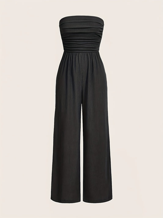 Felesty Stijlvolle wide leg dames bandeau jumpsuit