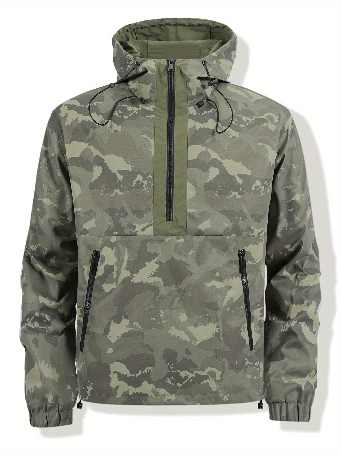 Felesty Trendy camouflage heren windbreaker met rits