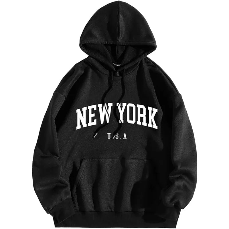 Hudson - Casual "New York" unisex hoodie