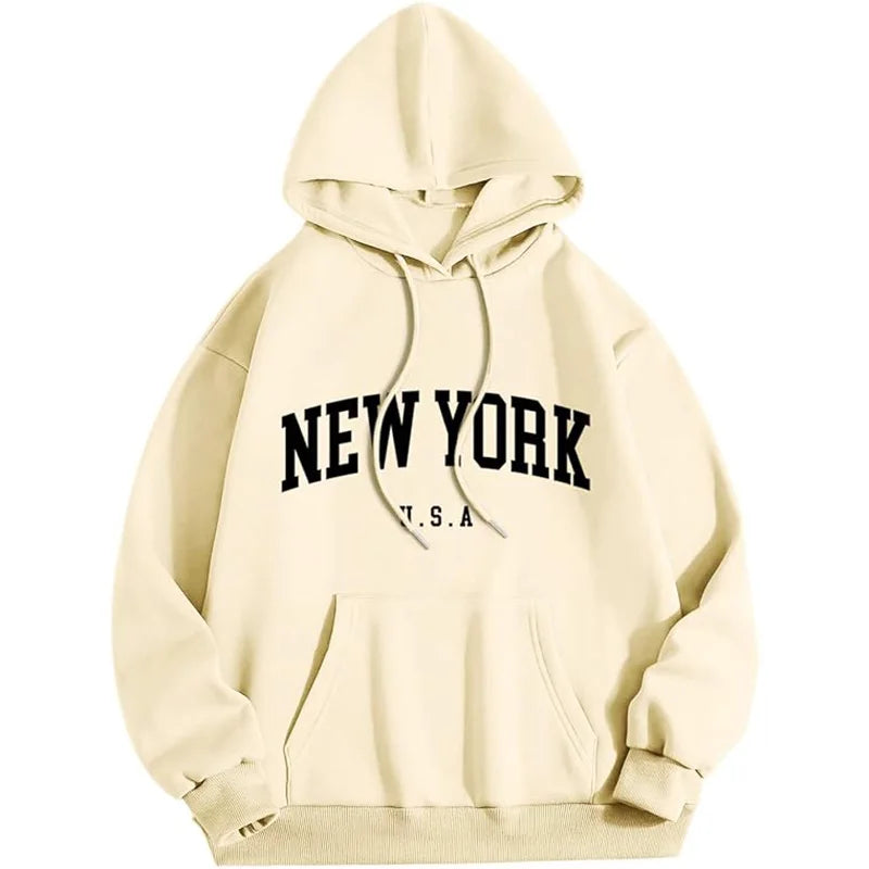 Hudson - Casual "New York" unisex hoodie