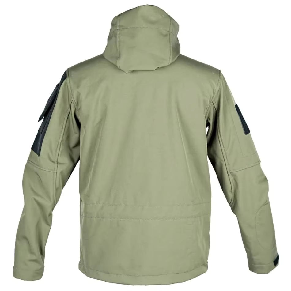 Jake - Waterdichte softshell cargo jas en broek heren set met capuchon - Outdoor kleding