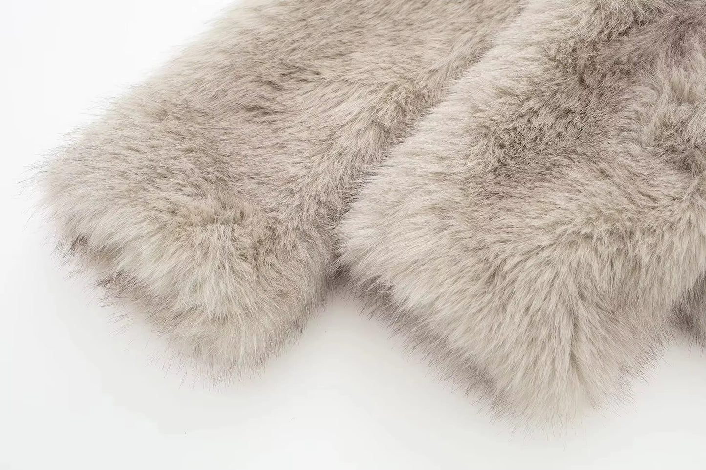 Louise - Trendy faux fur dames winterjas met kraag