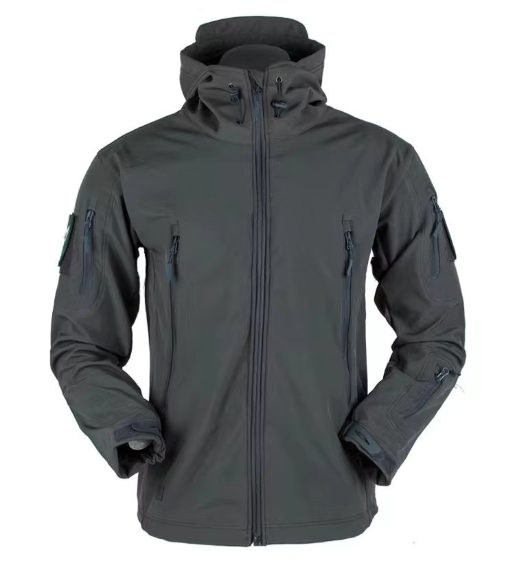 McWood - Softshell wind- en waterdichte outdoor heren set met capuchon