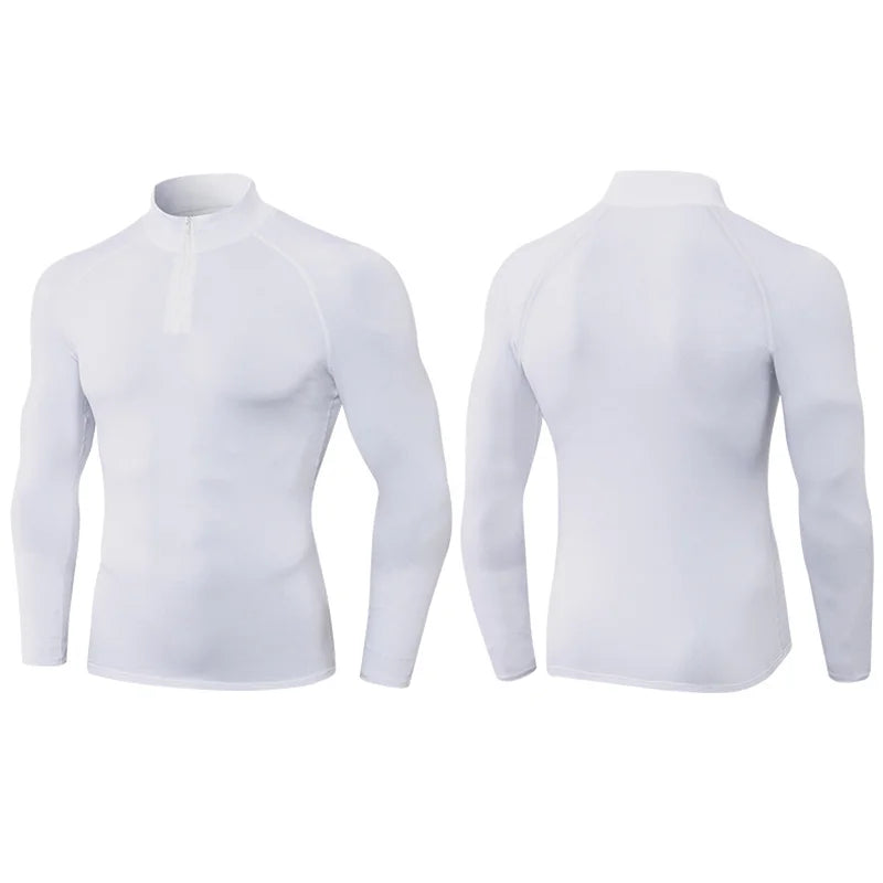 Heatflex - Thermo lange mouw heren shirt met kwart rits