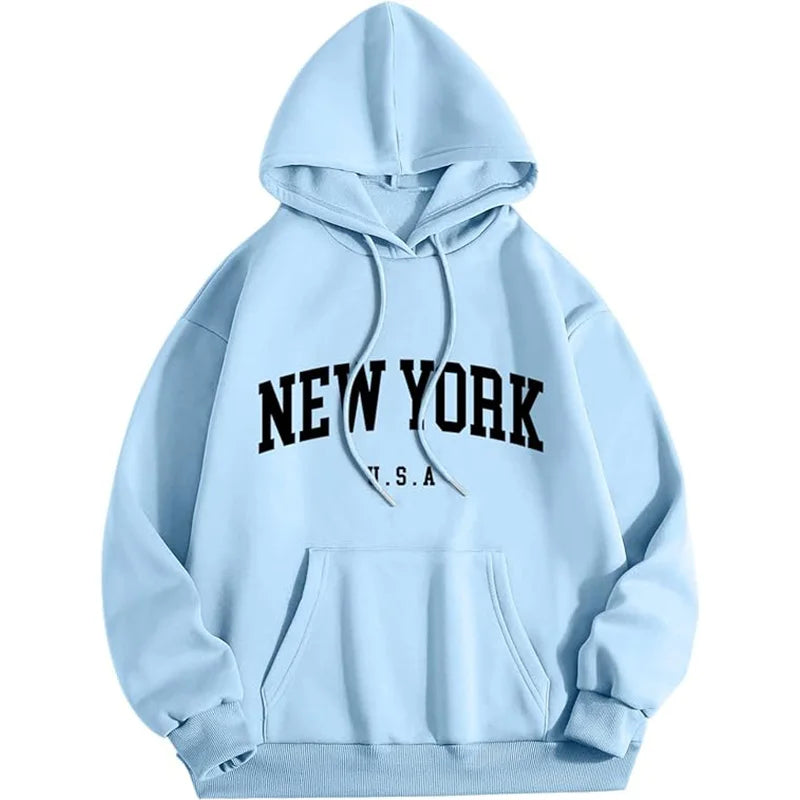 Hudson - Casual "New York" unisex hoodie