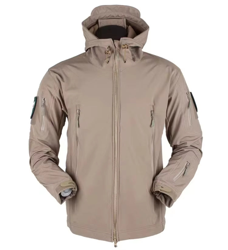 McWood - Softshell wind- en waterdichte outdoor heren set met capuchon