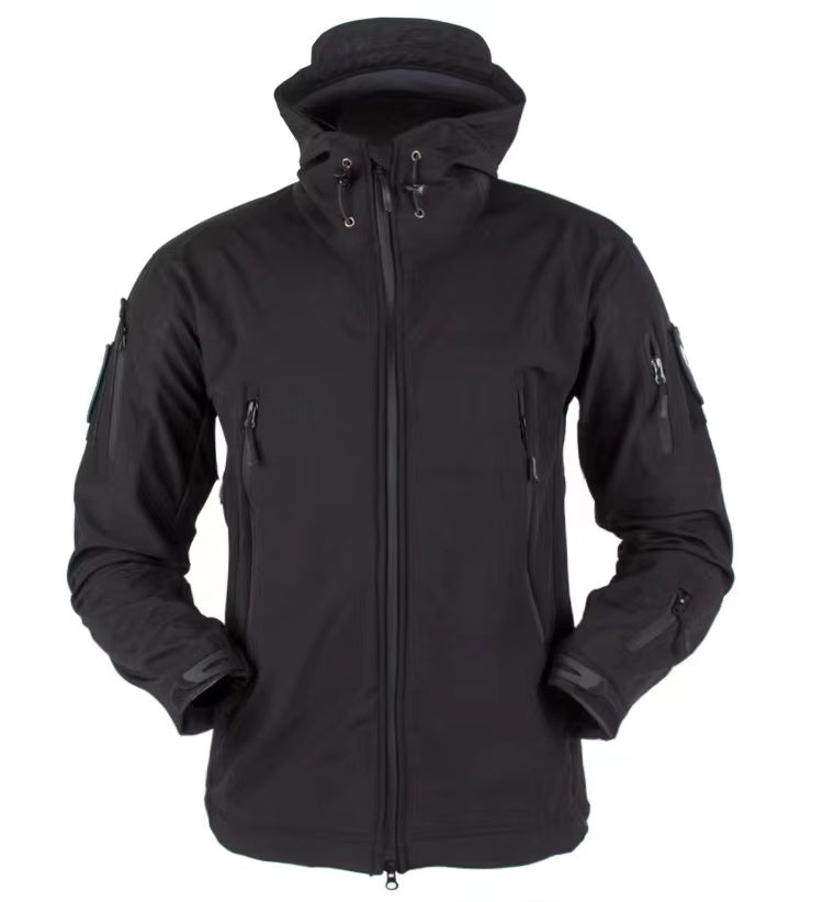 McWood - Softshell wind- en waterdichte outdoor heren set met capuchon