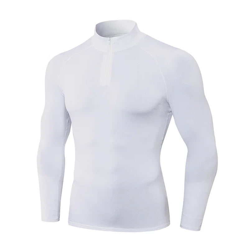 Heatflex - Thermo lange mouw heren shirt met kwart rits