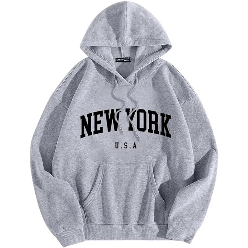 Hudson - Casual "New York" unisex hoodie