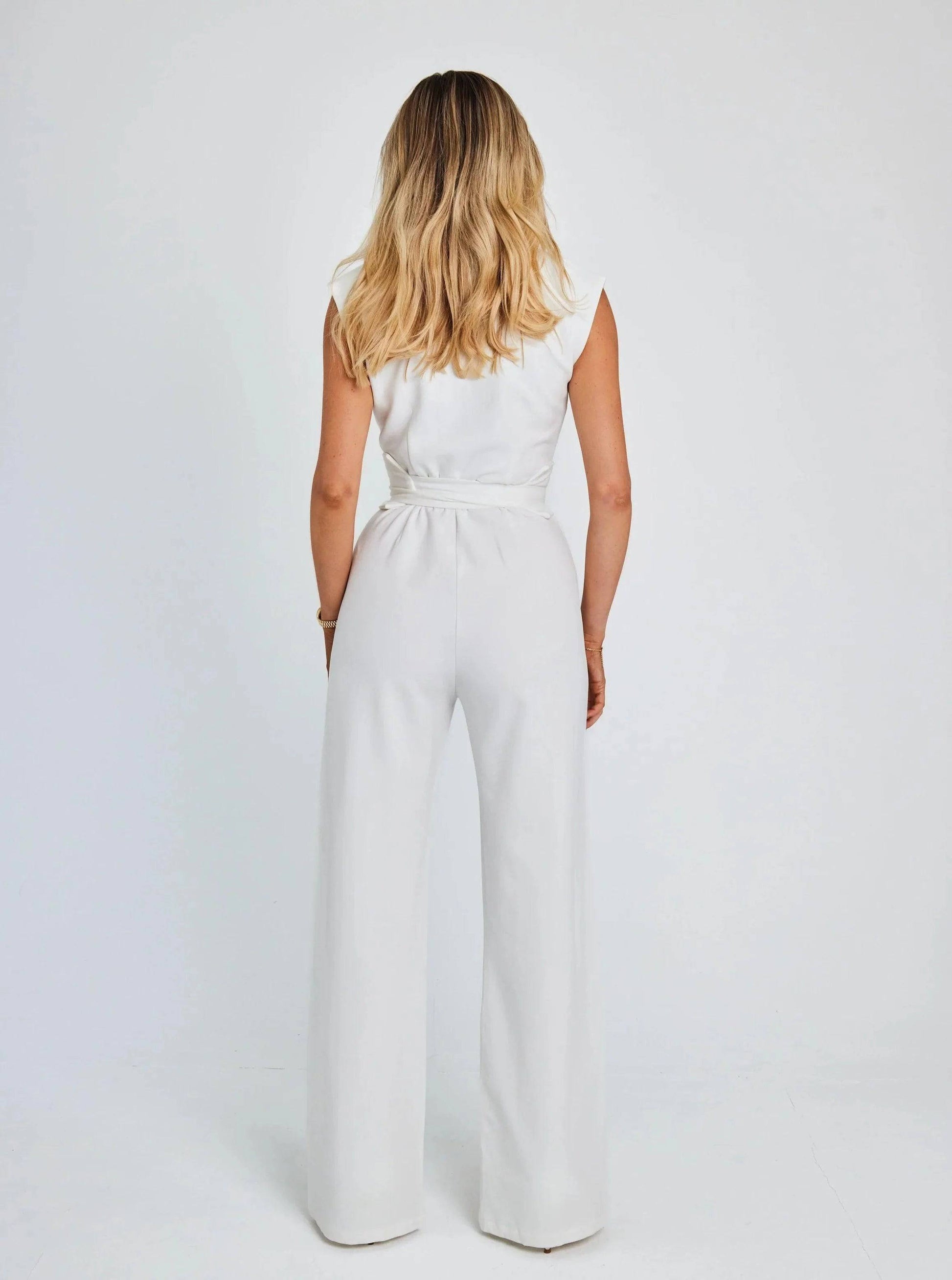 Amani - Trendy jumpsuit met wijde pijpen - Felesty