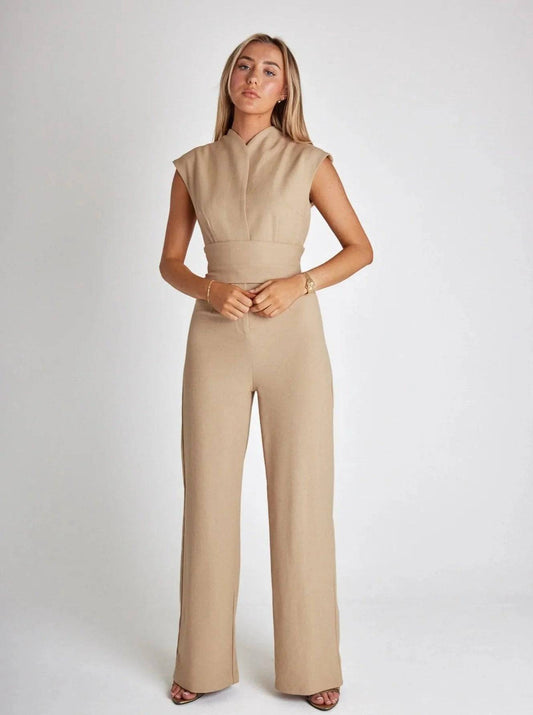 Amani - Trendy jumpsuit met wijde pijpen - Felesty