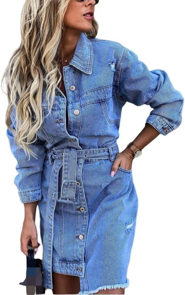 Ayla - Denim Zomerjurk met Knopen - Felesty