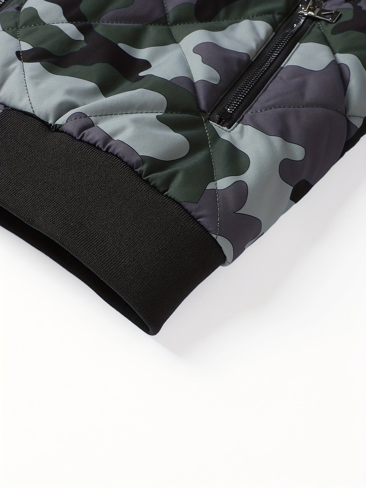 Roger - Trendy gewatteerde camouflage heren winterjack