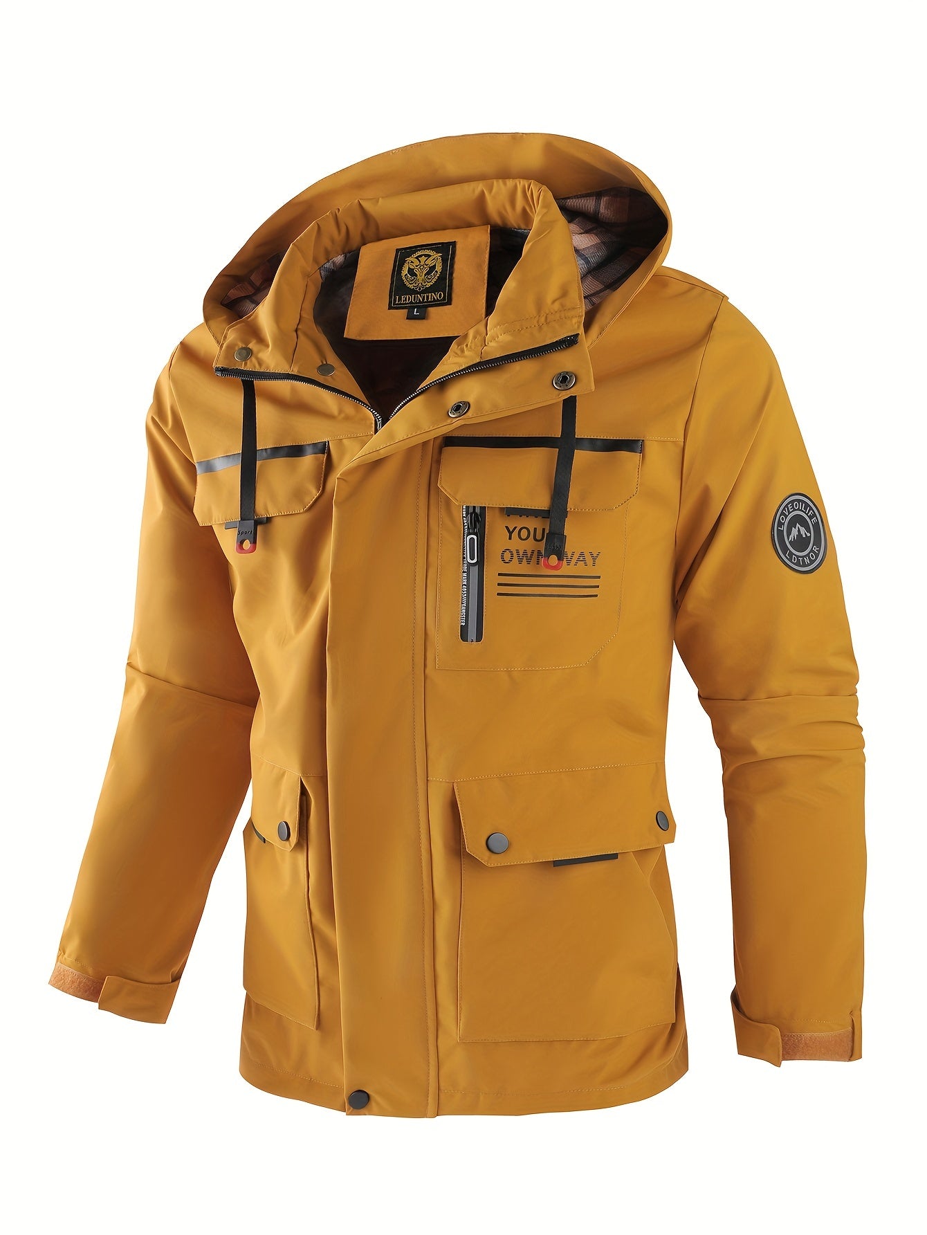 Umberto - Casual outdoor heren windjack met capuchon