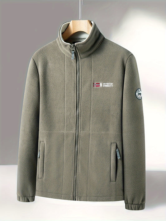 Archer - Stijlvolle outdoor fleece heren jas met opstaande kraag