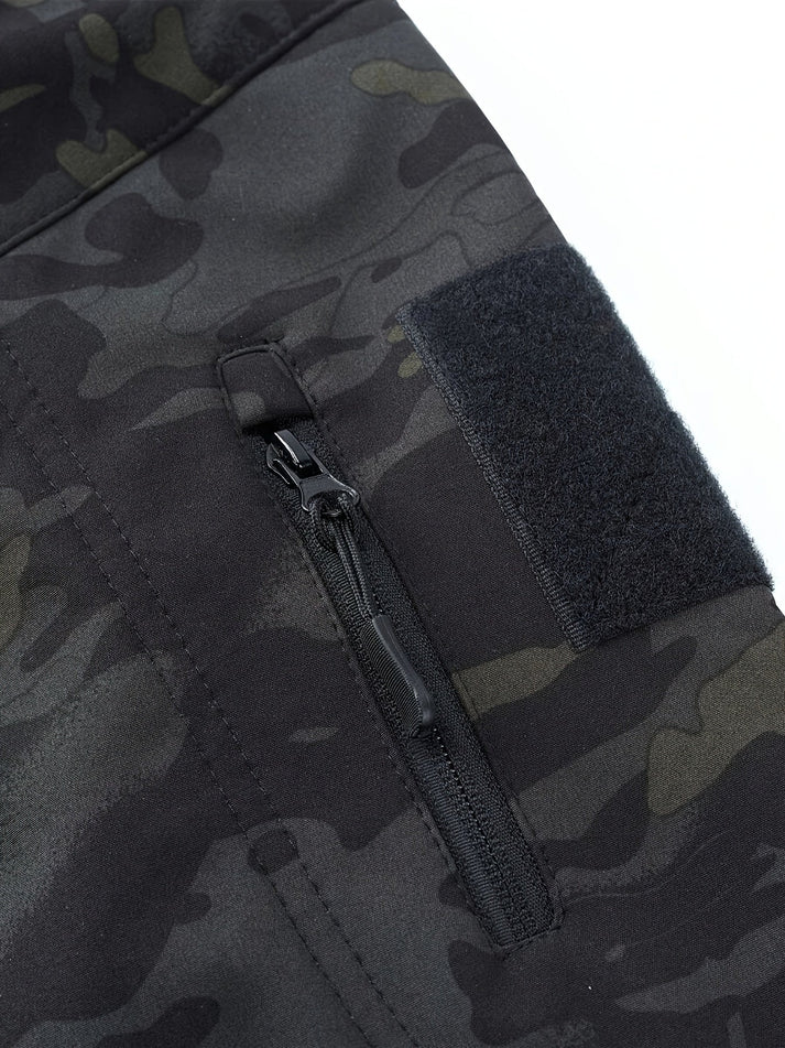 McWood - Softshell camouflage heren jas met capuchon